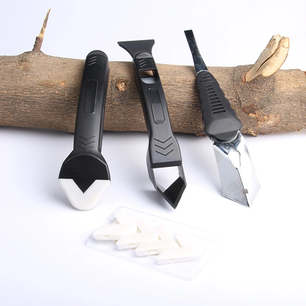 1 set Silicone Scraper Caulking Grouting Tool Sealant Finishing Cleaning Kit Kitchen window cleaner scrapers P20