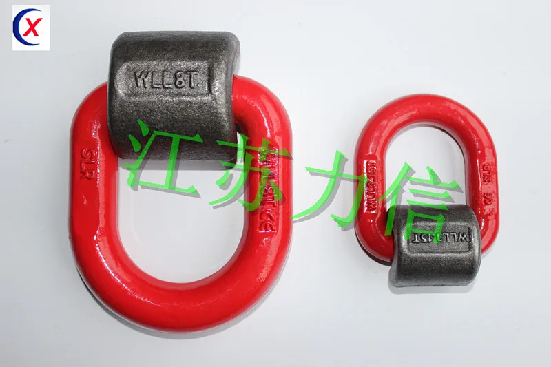 1 T до 5 T сварное кольцо высокопрочный сварной d-кольцо Weldable с пружинным d-кольцом соединительное кольцо