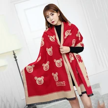 Winter Scarf 2016 Tartan Plaid Cashmere Scarf Pashmina New Designer Blanket Scarf Luxury Brand Women’s Scarves and Wraps