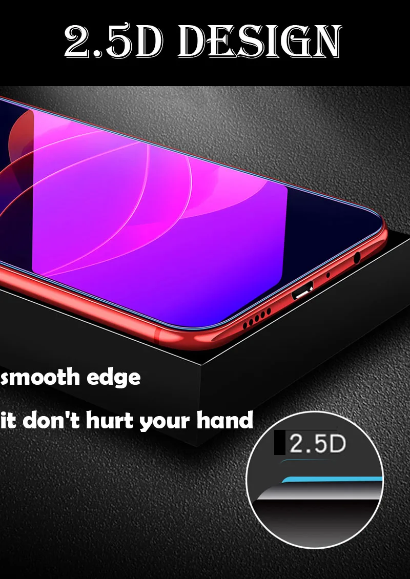 Защита от синего излучения 2.5D для vivo X21I Y93 Y81S Y97 Z3I Z3 закаленное стекло защитная
