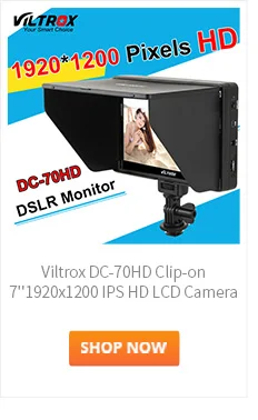 7''Viltrox DC-70EX 4KHD ЖК-монитор HDMI/SDI/AV вход выход Professional TFT экран Clip-on видео дисплей видеокамера DSLR камера