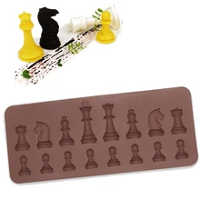 16 полости В форме шахмат Шоколадный Торт Сахар силиконовые формы Ice мини лоток для Кухня формы для выпечки Кондитерские инструменты 21,8*8,8 см