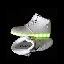 2017 Winter high-top Lighted trainers shoes Led luminous shoes for men Unisex,Welcome to resell,With perfect customer service