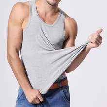 Большие размеры Модные мужские высококачественные бамбуковые волокна без рукавов Топ X12