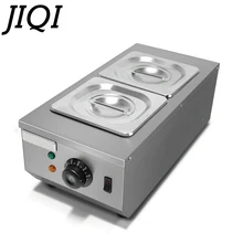 JIQI шоколадные плавильные котлы коммерческий двойной горячий шоколад окунания плавильная машина цилиндр Электрический подогреватель плавления 2 решетки