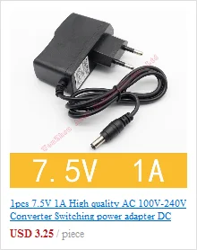 1 шт. 12V2A AC 100 V-240 адаптер конвертер DC 12 V 2A 2000mA Питание Европа США Великобритания Австралия Штекер 5,5 мм x 2,1-2,5 мм для Светодиодный CCTV