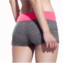 Сексуальные женские летние спортивные шорты, женский эластичный пояс, короткие шорты, вязка по бокам, Раздельный хлопок, спорт, бег, Йога шорты