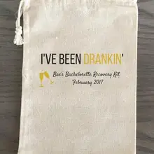 На заказ я был Drankin' девичник похмелья свадебный душ восстановление выживания набор подарок на свадьбу сумки вечерние мешки для конфет