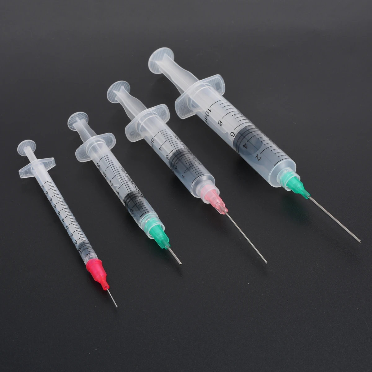 20 Pack Industrial Dispensing Luer Lock Syringes Capacity 1ml 3ml 5ml 10ml Clean Syringe For Refilling Measuring Tools