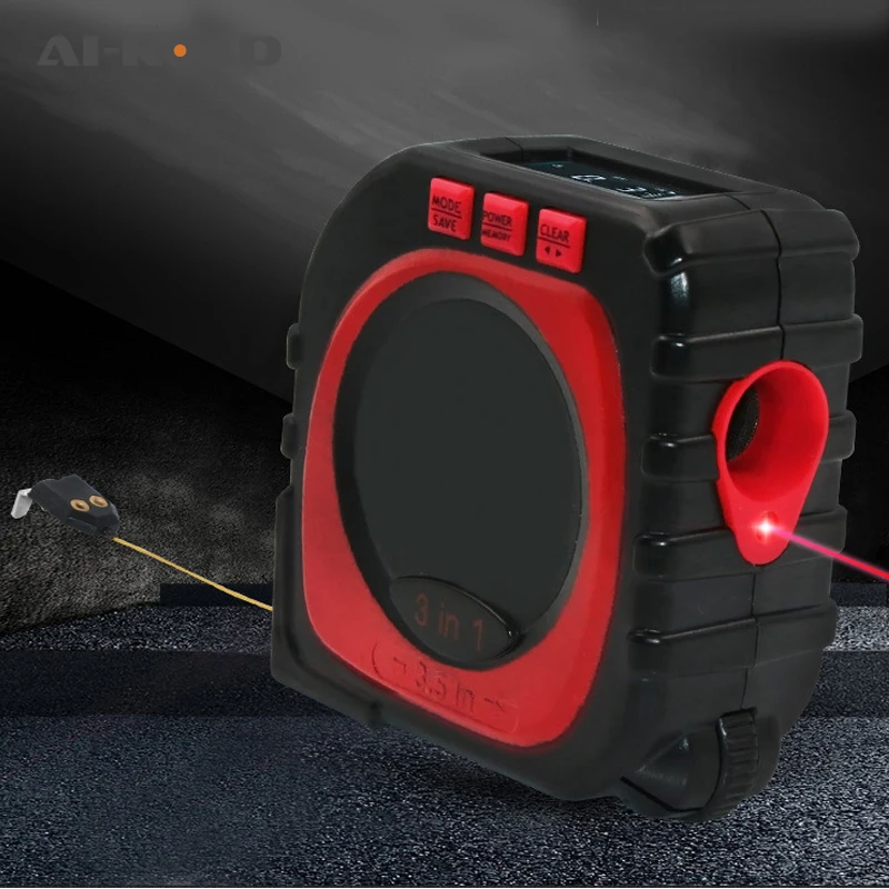

Multifunctional Three-in-one Tape Ruler Infrared Laser Rangefinder Measuring Instrument Tool Electrical Tape Measure