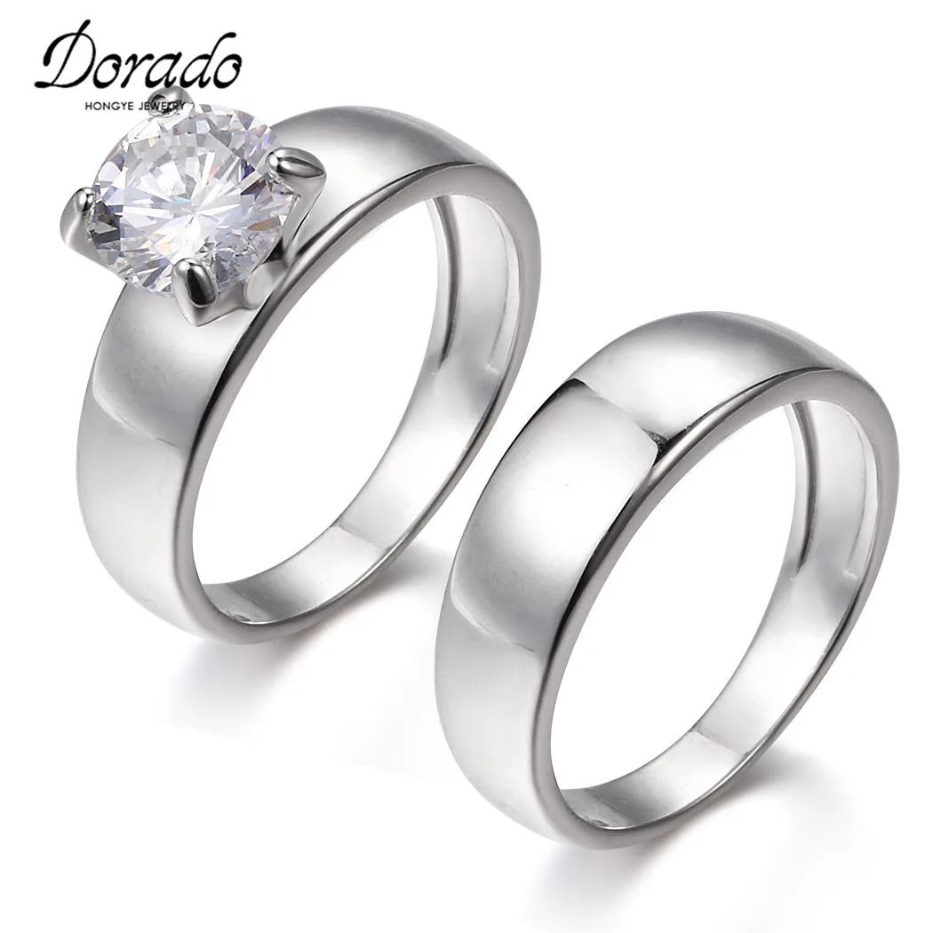 dorado top quality couple rings brand designer austria crystal wedding engagement rings for lover cheap sale - Wedding Ring Designers dorado top quality couple rings brand designer austria crystal wedding engagement rings for lover cheap sale - Wedding Ring Designers