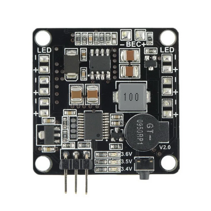 

Hot Sale Multifunction Track & Alarm LED 5in1 HUB with PDB for Mini FPV Quadcopter Multirotors Black