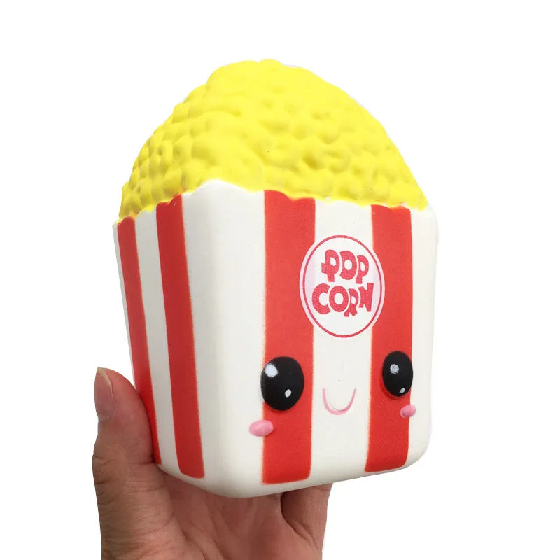 Каваи лицо Джамбо попкорн мягкое медленно поднимающийся хлеб ароматизированный Сжимаемый подарок игрушка для ребенка