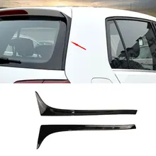 MK7 Car-styling Carbon Fiber / ABS Gloss Black Rear Wing Side Spoiler Lip for Volkswagen Golf 7 MK7 2014-2017 Not GTI R