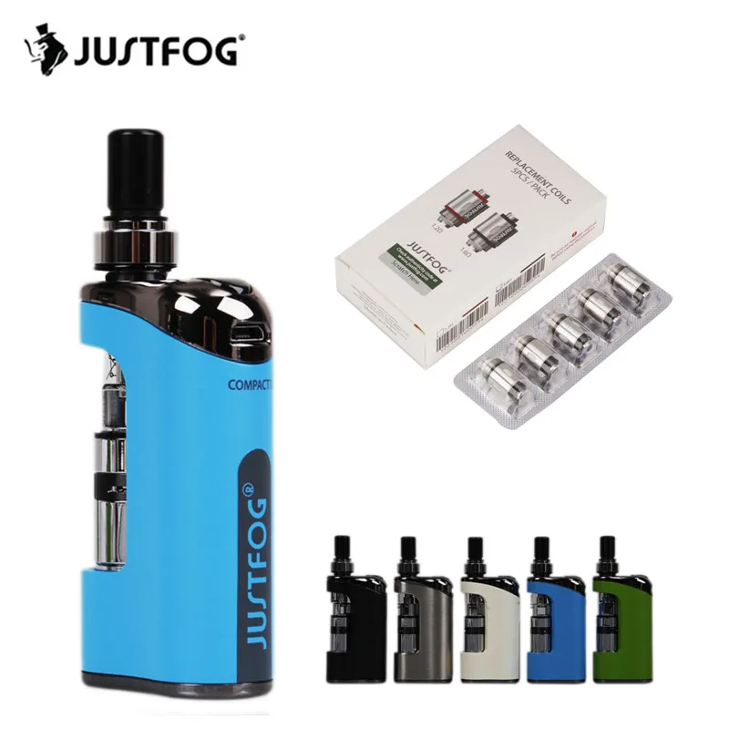 

Vape Kit JUSTFOG Compact 14 Starter Kit 1500mAh Battery 1.8ml Q14 Atomizer Tank fit 1.2ohm 1.6ohm Coil Electronic Cigarette Pen