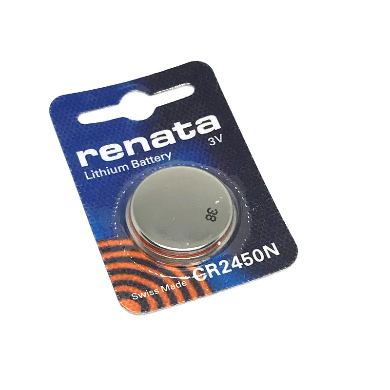 1 шт./лот оригинальный литиевый аккумулятор renata CR2450N CR2450 2450 3В для часов стоп