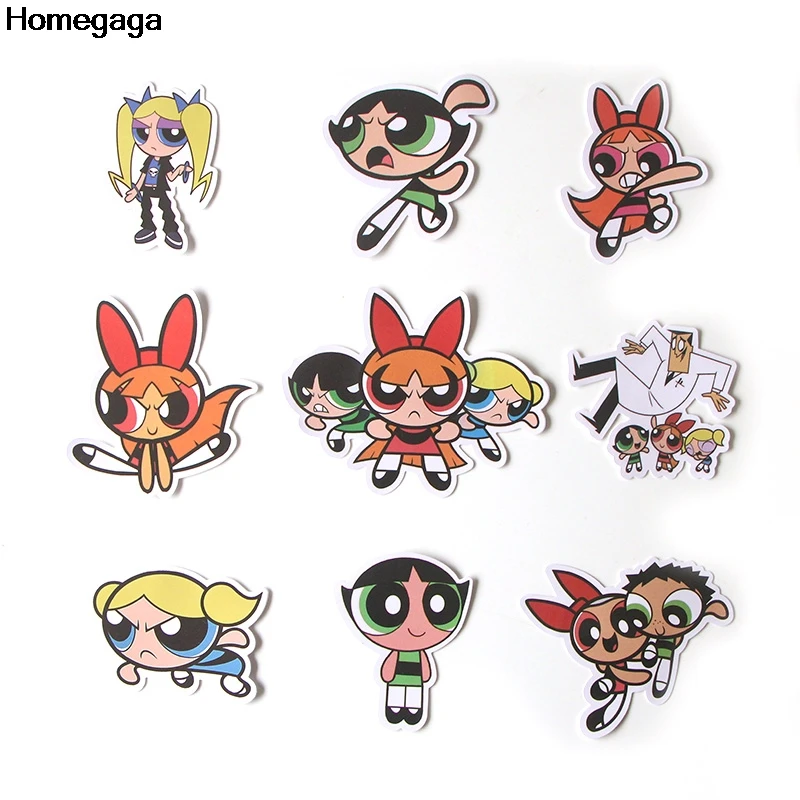 Homegaga 36 шт. Powerpuff девочки дети пастеры diy косплей блокнот с рисунком телефон ноутбук велосипед Скрапбукинг наклейки D2014