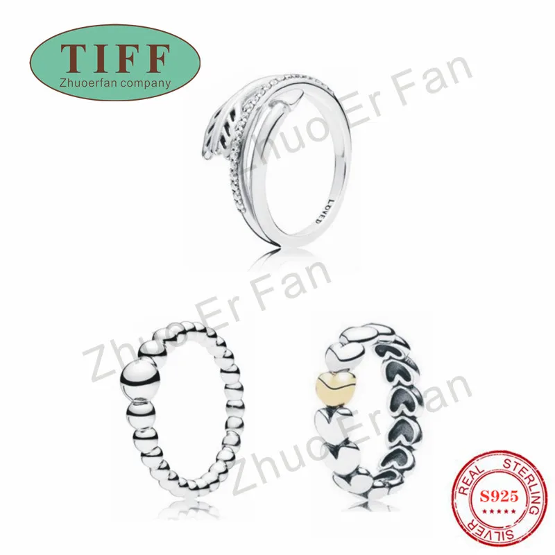

pan 925 sterling silver rings for women 2019 fashion girl Heart round classic elegant luxury original ladies jewelry