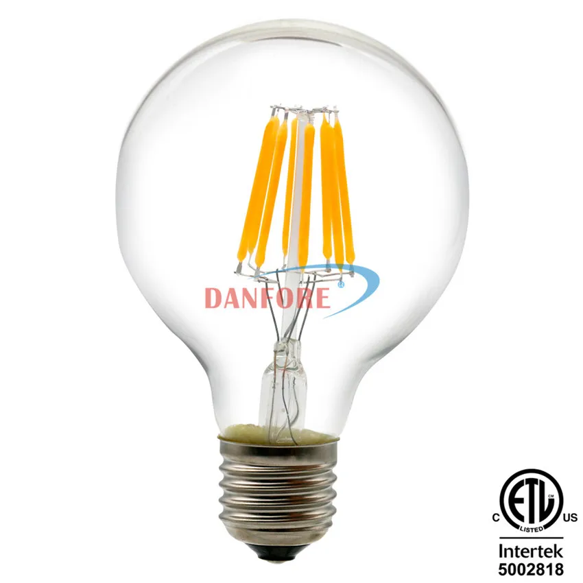10 шт./лот Бесплатная G30 G95 220 В 110 E26 E27 g95 светодиодные лампы e27 5 Вт 8 Led Эдисон Ретро