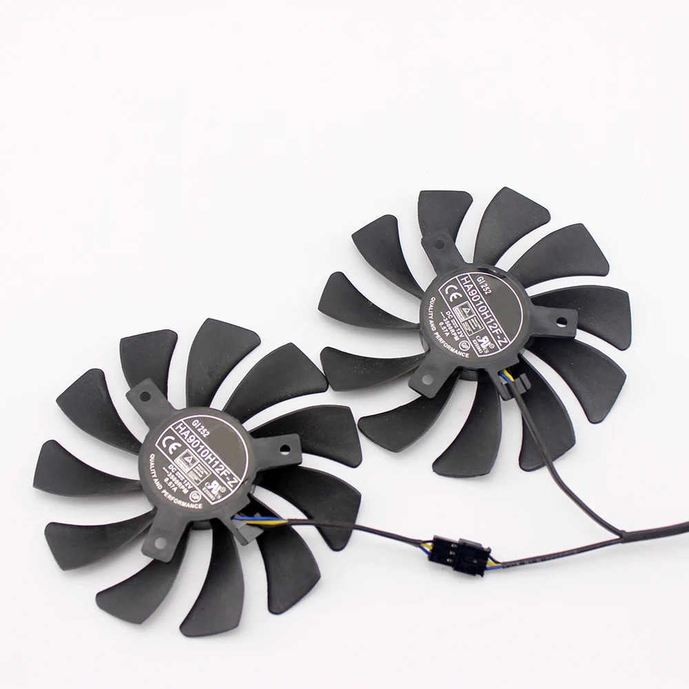 2pcs/set P106 GTX 1060 GPU VGA cooler For MSI GeForce GTX1060 GTX-1060-6GT-OC INNO3D GTX 1060 6GB video Graphics Card cooling