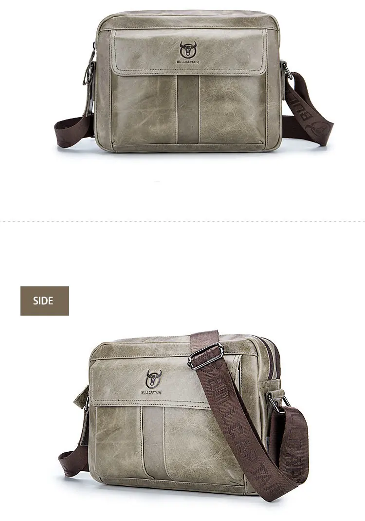 BULLCAPTAIN, мужская сумка-мессенджер, мужская сумка через плечо из натуральной кожи, Мужская маленькая сумка через плечо, мужские сумки, сумка для путешествий