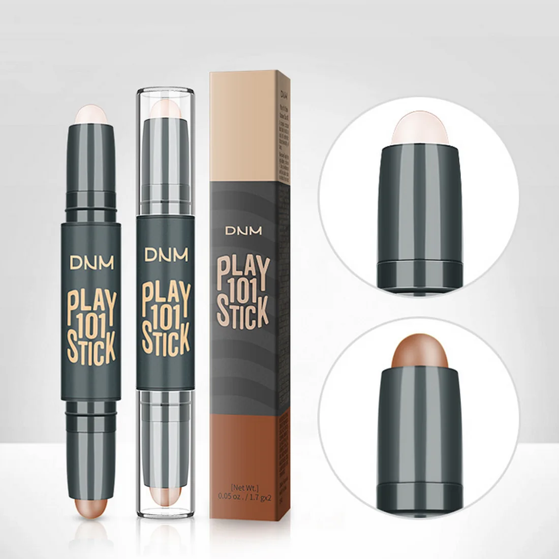 

High light shadow pen double head concealer repair concealer stick highlighter face concealer 3D makeup outline stick