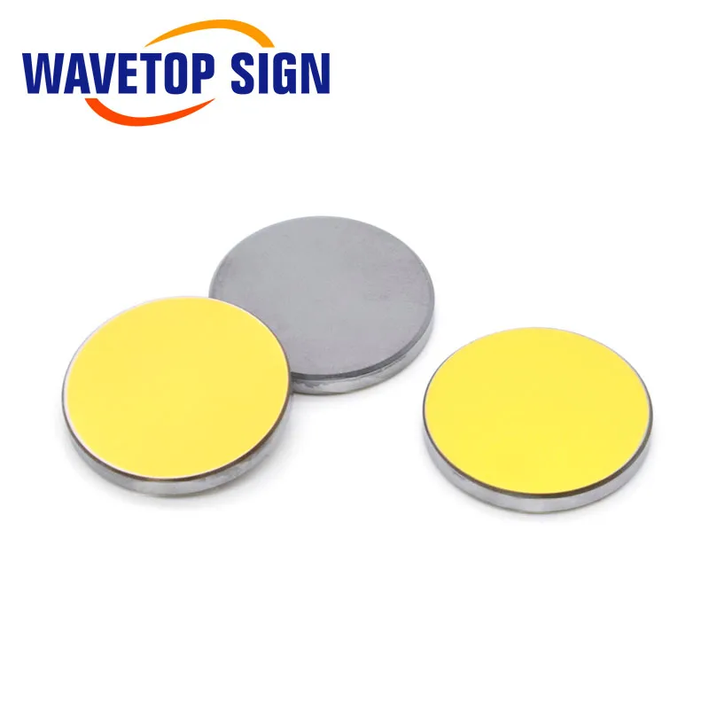 WaveTopSign Co2 Laser Si reflective Mirror for Laser Engraver Gold-Plated Silicon Reflector Lenses Dia.19 20 25 30 38.1 mm