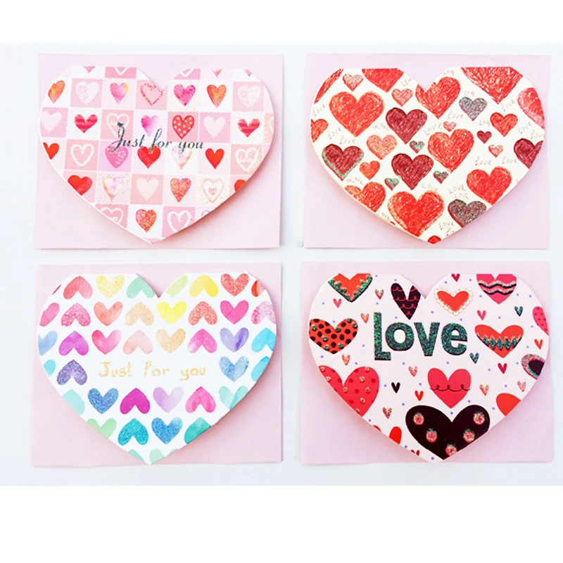 

12 шт./лот большой размер 8,8x11,3 см День святого Валентина украшение для вечеринки в форме сердца бумажные украшения открытки 12 шт./лот