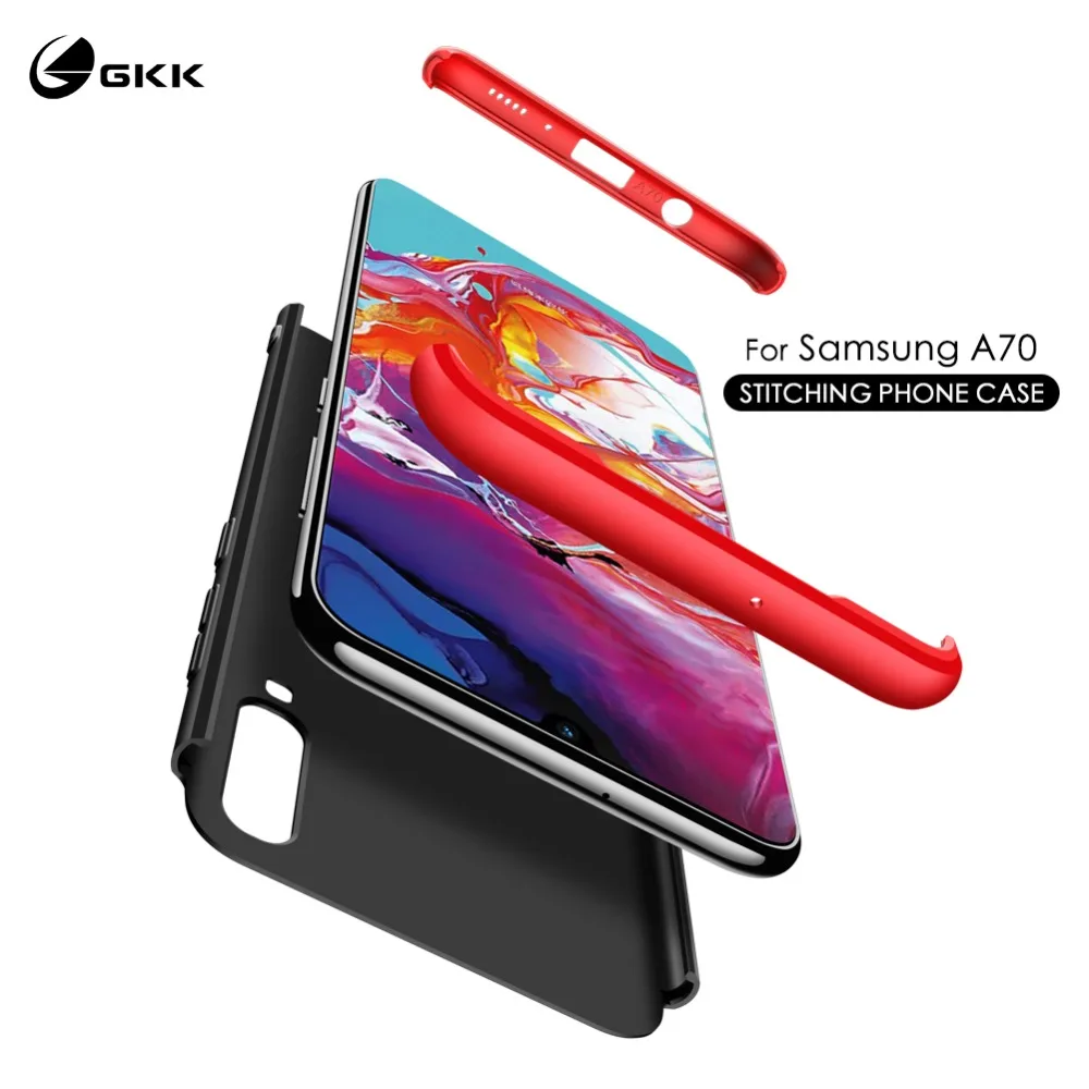 GKK Оригинальный чехол для Samsung Galaxy A70 360 полная защита противоударный матовый A60