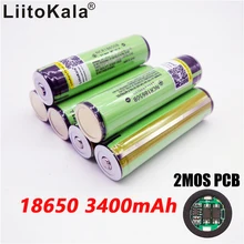 Liitokala 18650 3400 мАч батарея 3,7 в литий-ионный Rechargebale PCB защищенная NCR18650B батарея