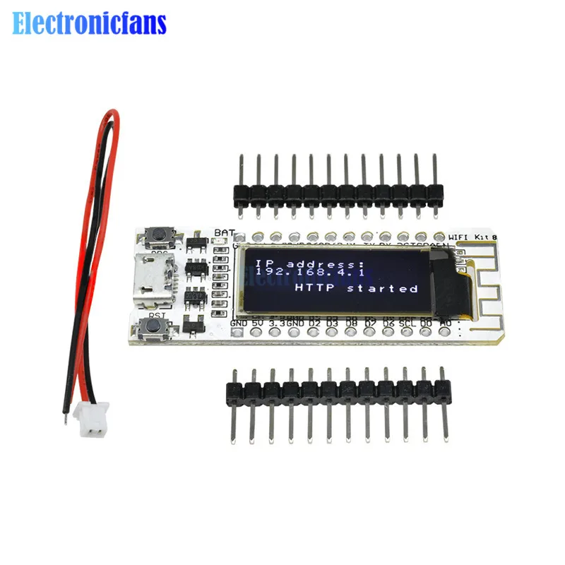 0,91 дюймовый OLED CP2014 32Mb Flash ESP 8266 модуль 0,91 ''ESP8266 wifi чип Интернет вещей плата PCB для NodeMcu для Arduino