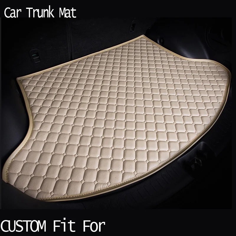 

free shippingCustom fit car trunk mat for Audi A1 A4 A6 A7 A8 Q3 Q5 Q7 TT carpet cargo liner travel non-slip for four season