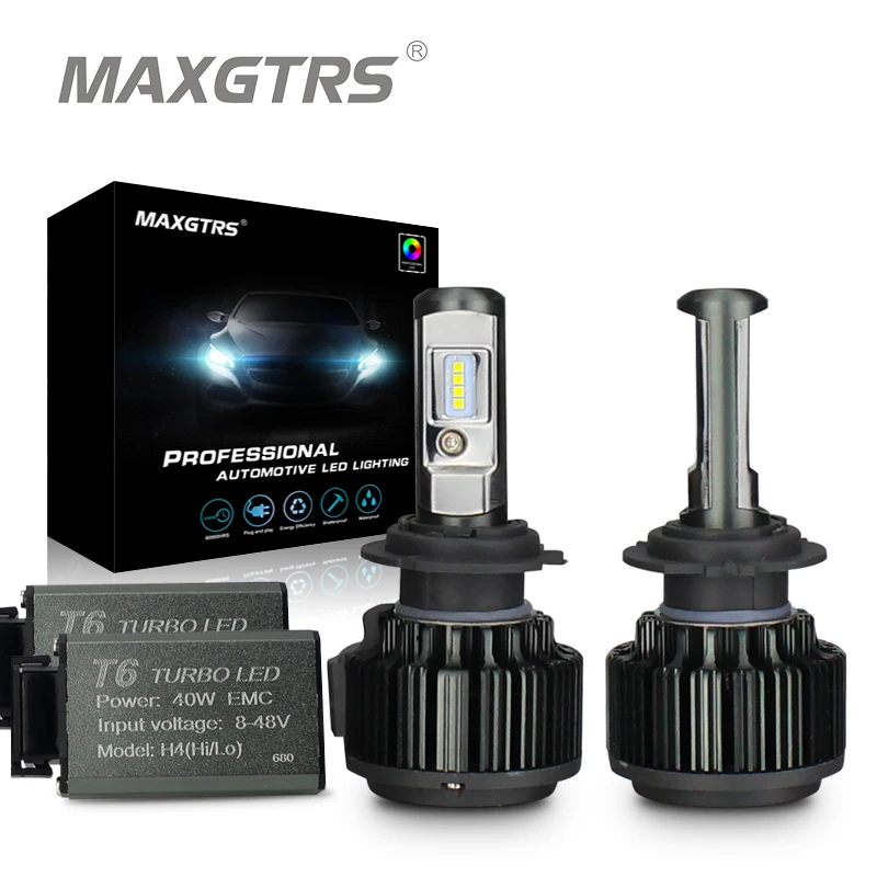 MAXGTRS H4 Hi lo H7 H8 H11 9006 Car LED Headlights 9005 HB3 HB4 H1 H13