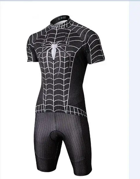 CUSROO черный костюм для велоспорта Джерси для велоспорта Одежда для мужчин Размер XL~ 4XL Летняя одежда для велоспорта - Цвет: Jersey and bib short