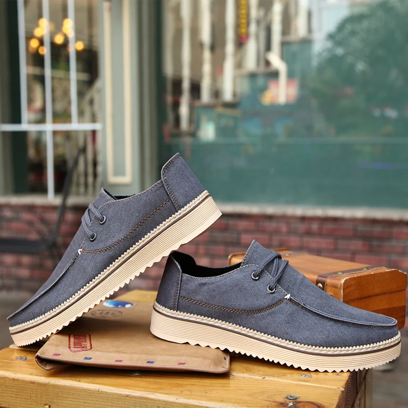 denim men casual shoes luxury brand espadrilles summer spring fashion sneakers  comfortable driving footwear canvas moccasins (1)