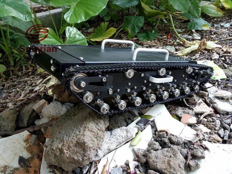 

Official smarian Full Metal Tank Car Chassis Big Size Load Large Obstacle Surmounting Diy Tracked Crawler Caterpillar Track RC T