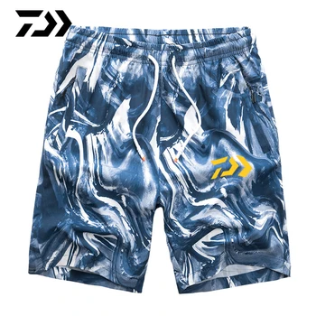 

Daiwa Clothing Summer Fishing Shorts for Men Sports Breathable Cycling Beach Shorts Camouflage Casual Outdoor Fishing Shorrts