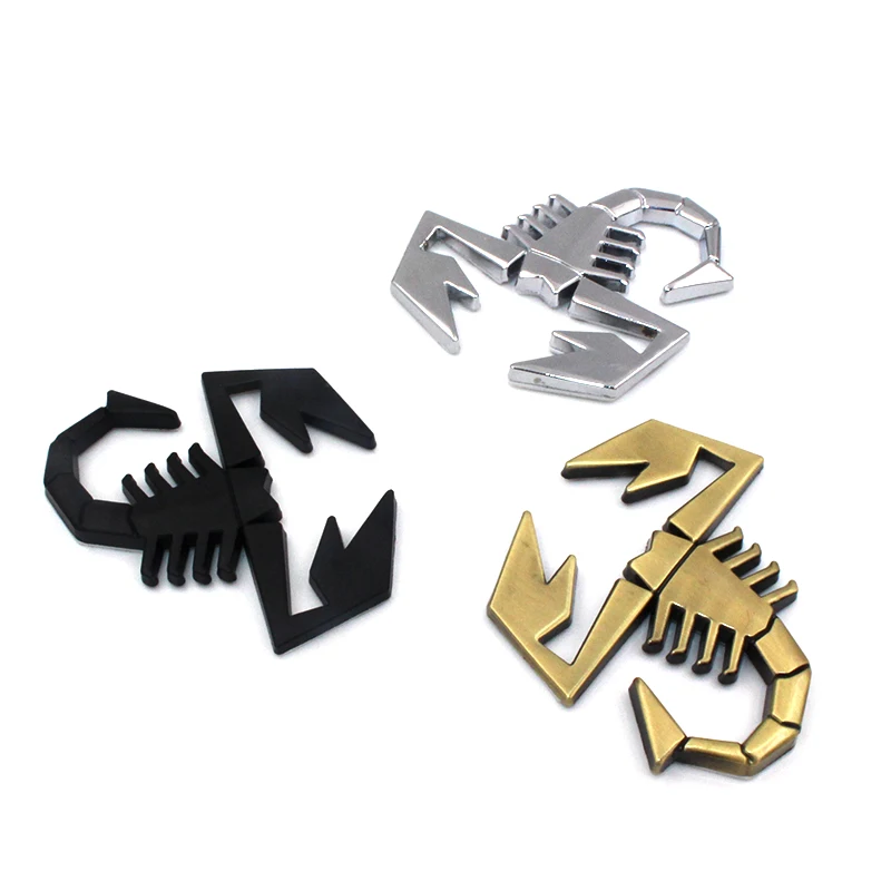 3D-3M-Car-Metal-Adhesive-Badge-Emblem-logo-Decal-Sticker-scorpion-For-All-Fiat-Abarth-124