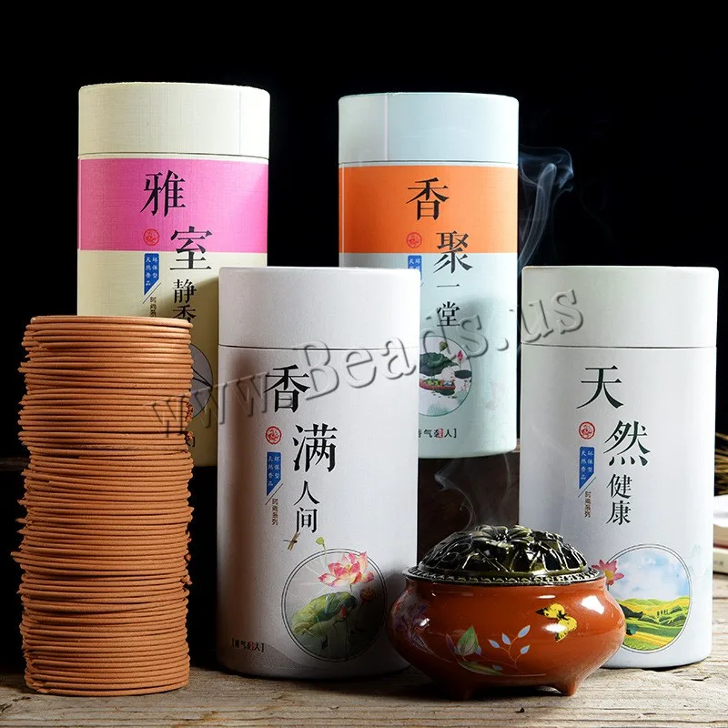 

Approx 120pcs/Box Bathroom Interior Bedroom Toilet Odor Of Natural Perfume Aromatherapy Sandalwood Coil Incense Tibetan Incense