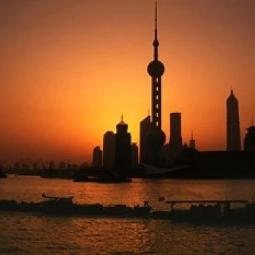 Oriental Pearl TV Tower and High Rises  Shanghai  China Poster Print by Keren Su (18 x 12)