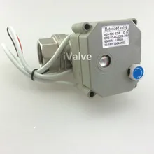 HSH-Flo DN15-32 DC7-35V 2 способ полный диаметр моторизованный шаровой клапан NPT/BSP SS304, 5 проводов позиция отзывы шаровой клапан CR5-02