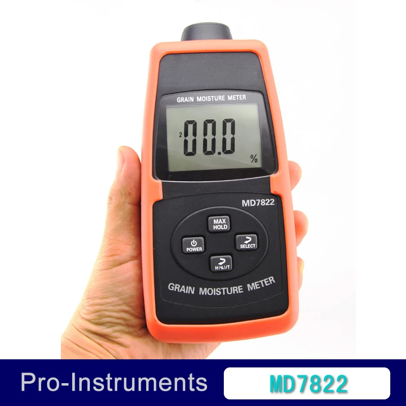 MD7822 Digital pin Type Grain Moisture Meter Tester 0-50%