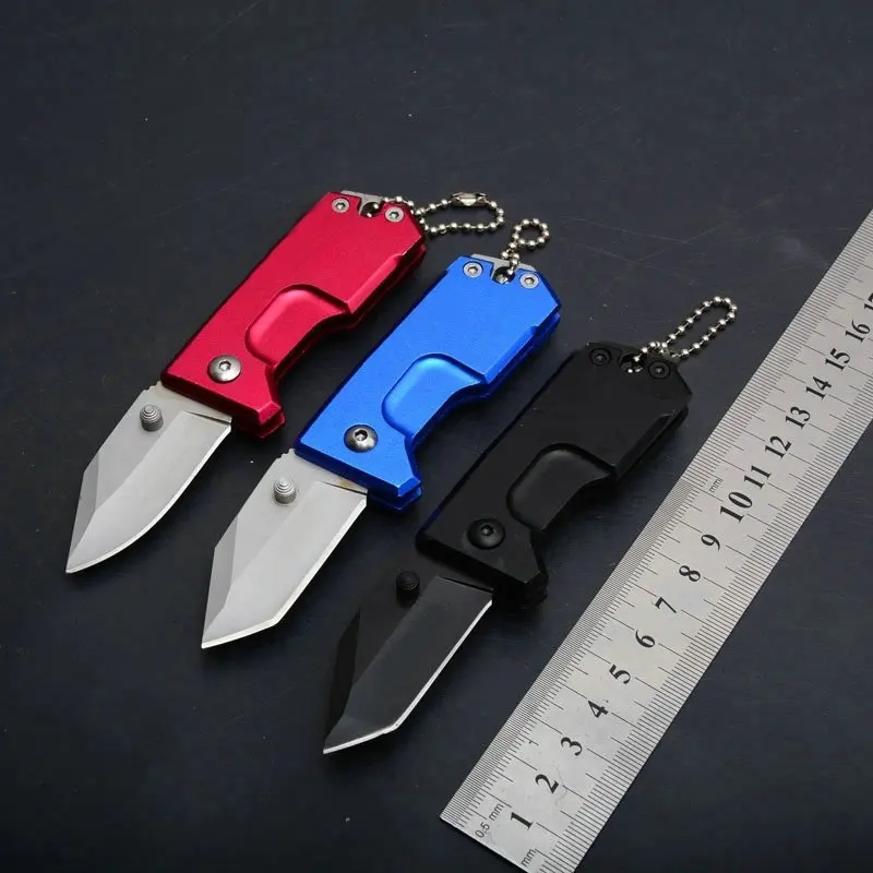 

Hysenss Extrema Small Pocket Folding Knife Aluminum Handle Outdoor Tactical Camping Hunting Survival Rescue Utility Keychain EDC