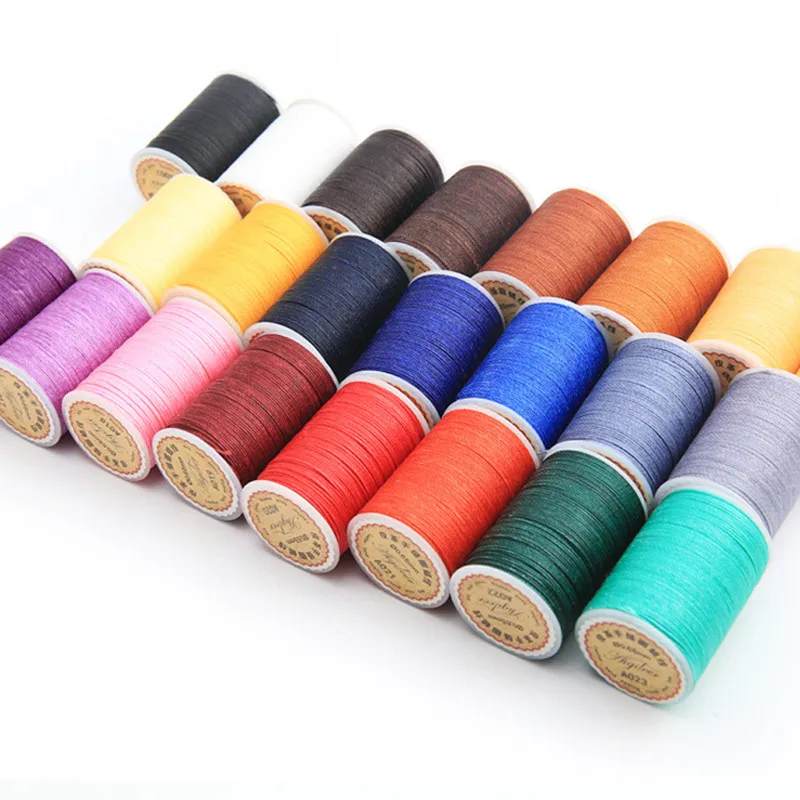 

0.65mm 78m Long Round Polyester Fibre Waxed Thread for Leather Sewing