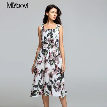 

Mlybovi Floral Women Dresses Summer Women Multicolor Dress Office Lady Shirt collar Female Dress 2019 Shredded Shirt Vestidos