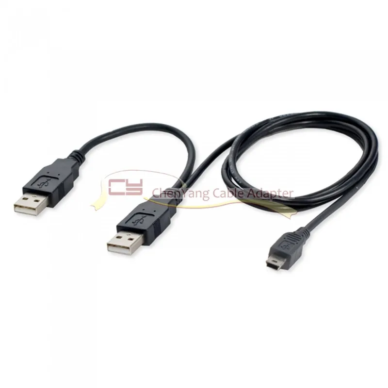 

USB 3.0 Male to Mini USB 3.0 Male Y With Extra USB 2.0 Power Mini usb Cables For Mobile hard disk