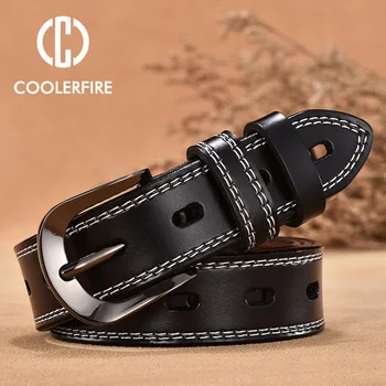 COOLERFIRE Vintage Style Genuine Leather Belts 1