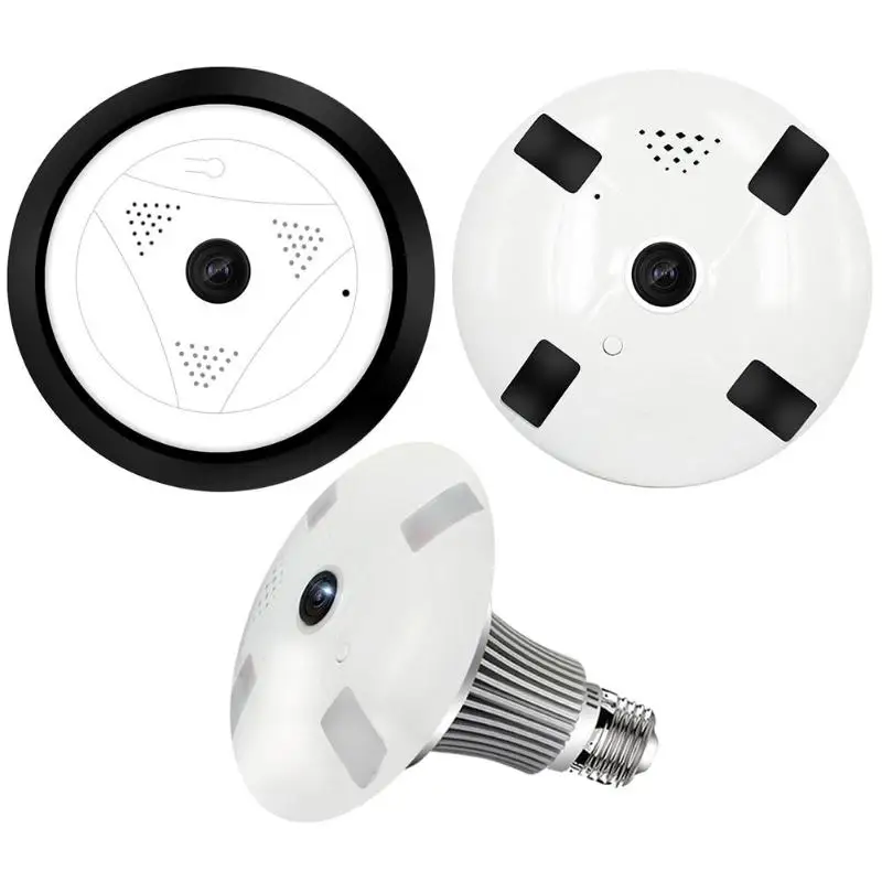 

Wireless WiFi 360 Degree 960P IP IR Panoramic Home Surveillance Camera USB Fish Eye Night Vision Intercom Monitor Support 128GB