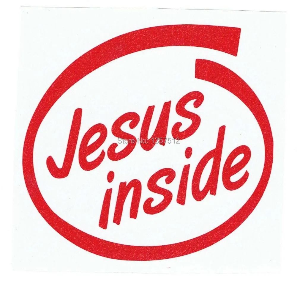 JESUS INSIDE Sticker Car Decal JESUS INSIDE Window Sticker