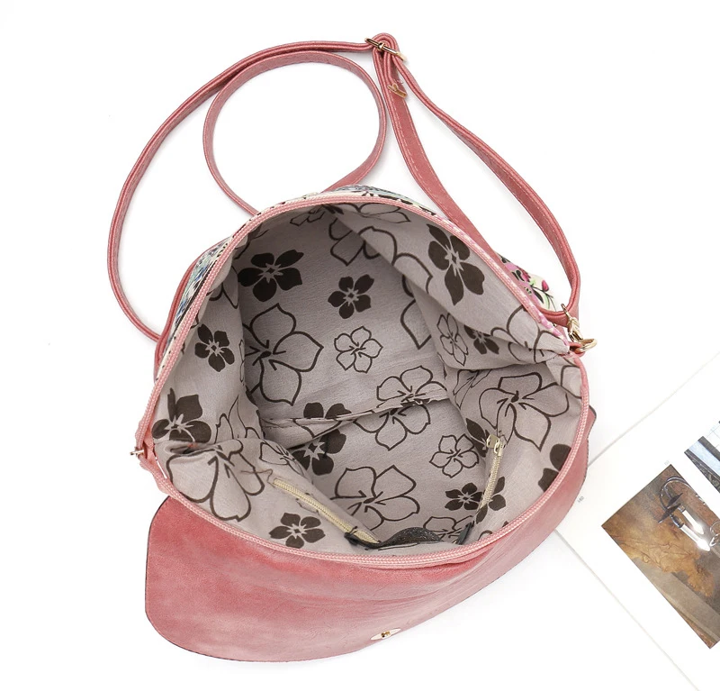 SUDS mode impression femmes Crossbody sacs Messenger petit Floral haute qualité sacs à bandoulière pour femmes 2018 Vintage Sac A Main